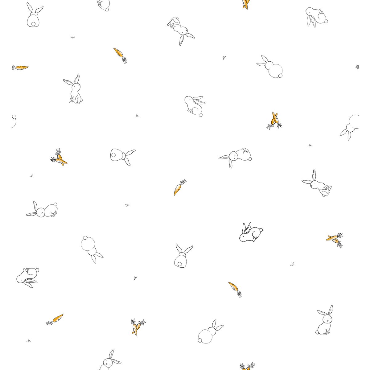 Mini Muselina 100% algodón - Estampado cute bunnies