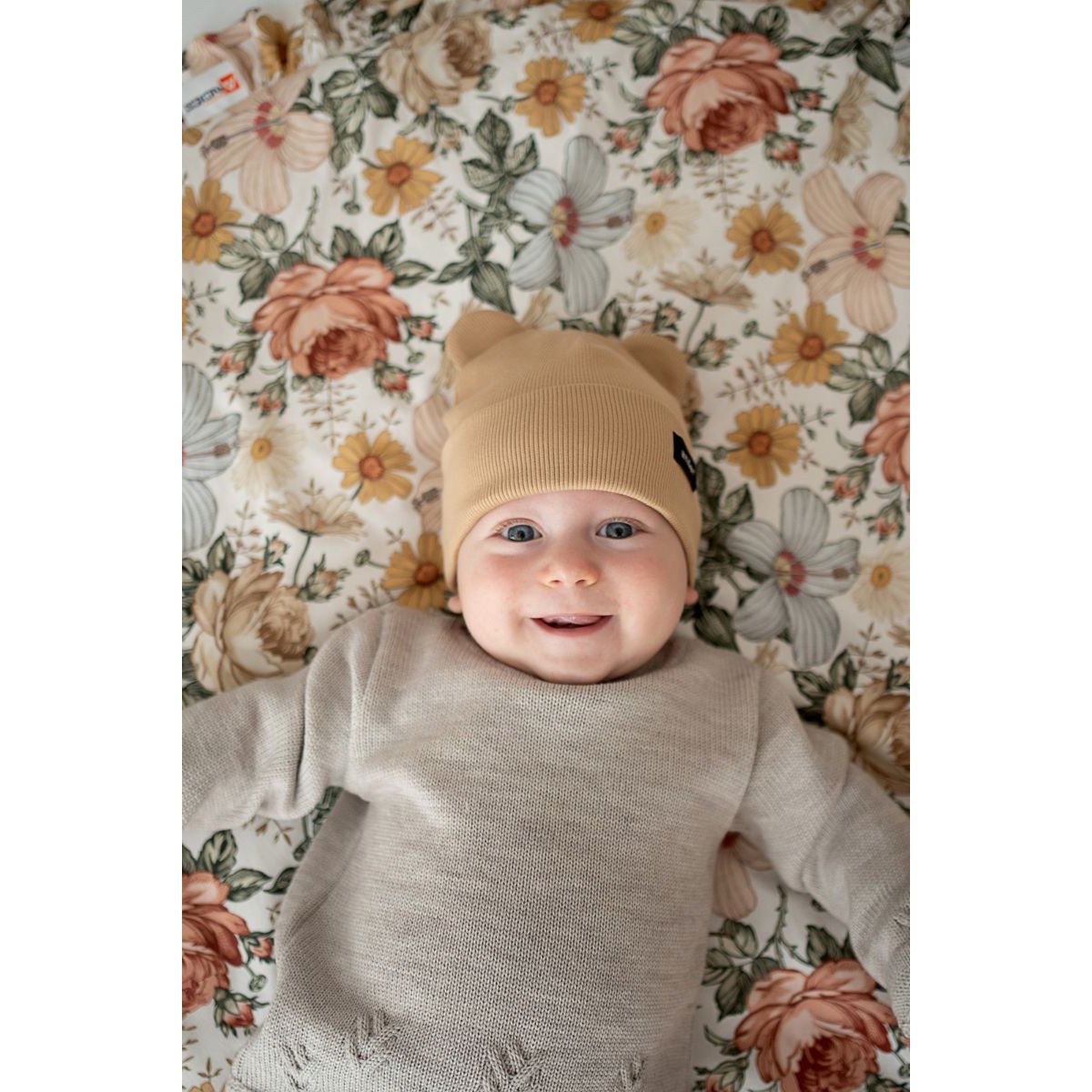 NOAH DARK BEIGE Kindermütze