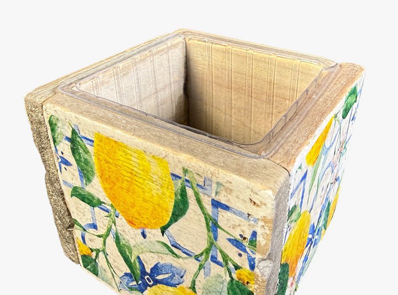 vaso vecchie piastrelle olandesi 9 limone mediterraneo