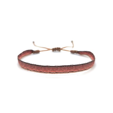 BOHO armband geweven Colombia Sunset