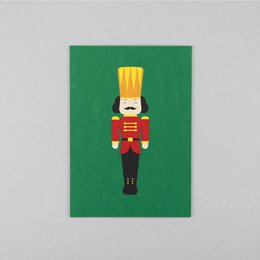 Drewno pocztówki Walter Nutcracker Green