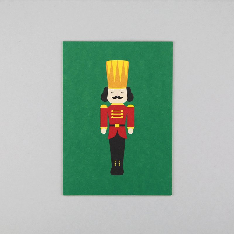 Drewno pocztówki Walter Nutcracker Green