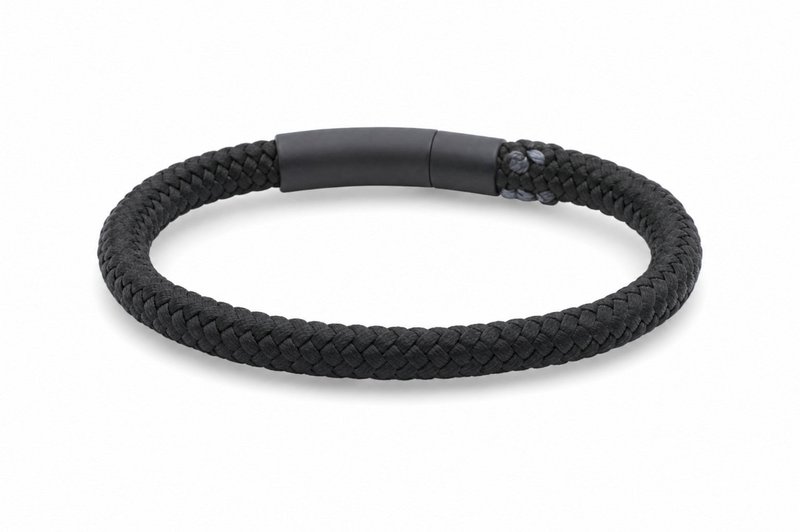 Seilarmband 6mm - Ruyter-Kollektion | Ausgabe schwarz