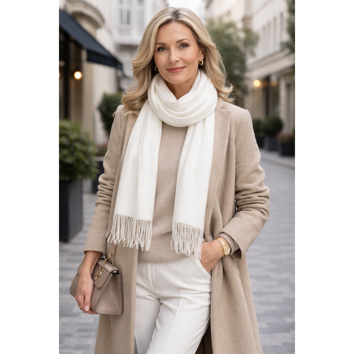 HS Cashmere Look Sjaal - 10+ Kleuren - 180x68cm - Veelzijdig te gebruiken