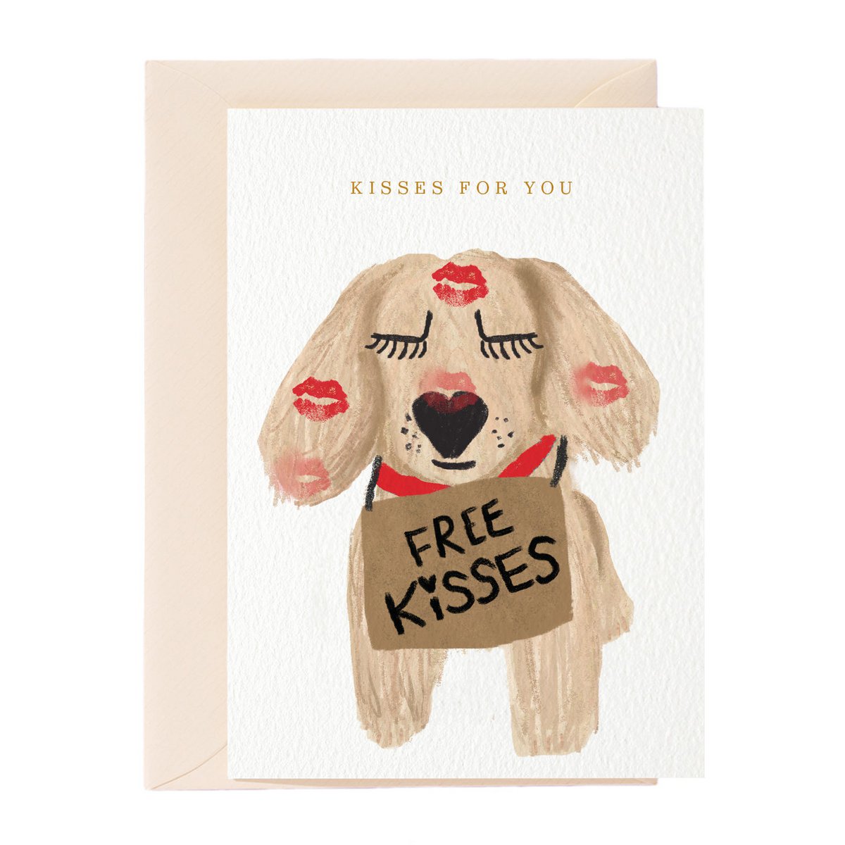 Kisses For You Greeting Card