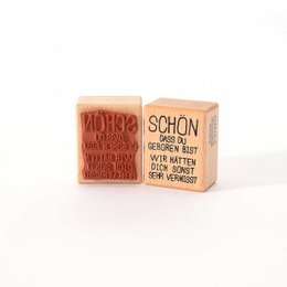 Stempel: Dejligt at du er født