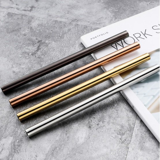 Reusable straw for Bubble Tea - 215x12mm - 5 colors available