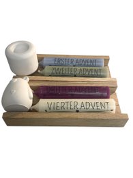 Abrazando la Navidad: Juego de velas de Adviento