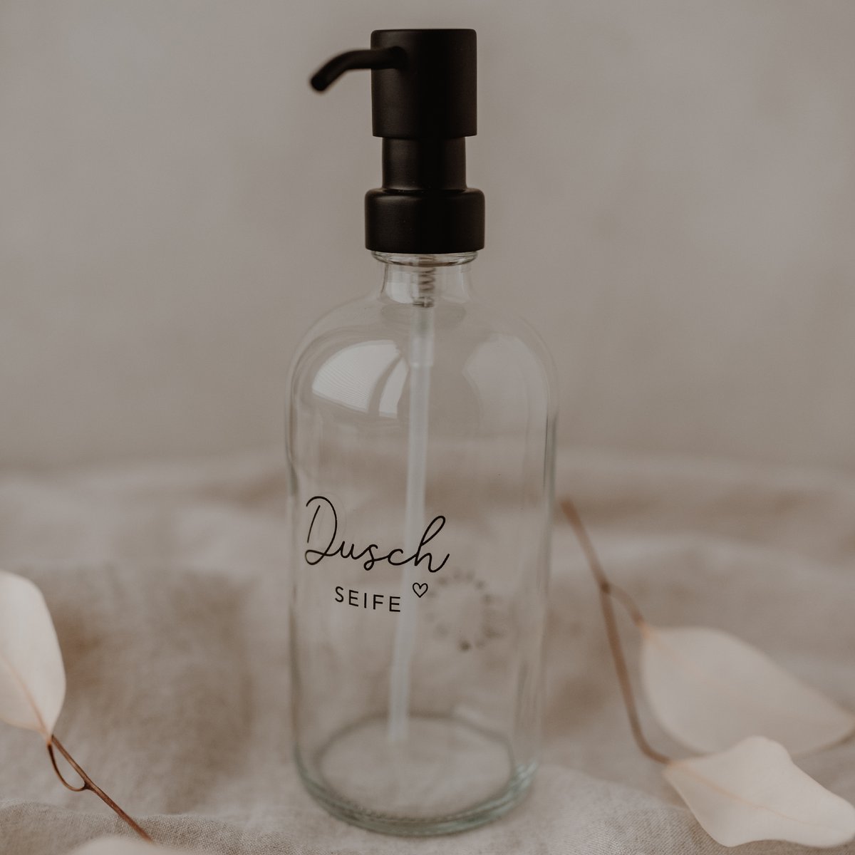 Distributeur de savon savon de douche transparent 500ml (PU = 6 pièces)