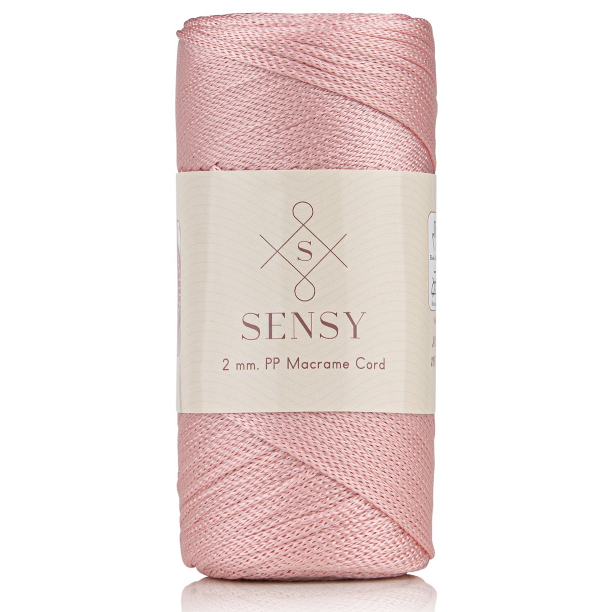 Sensy Premium 2 mm - 251 yards 100% polyester macrame ledning