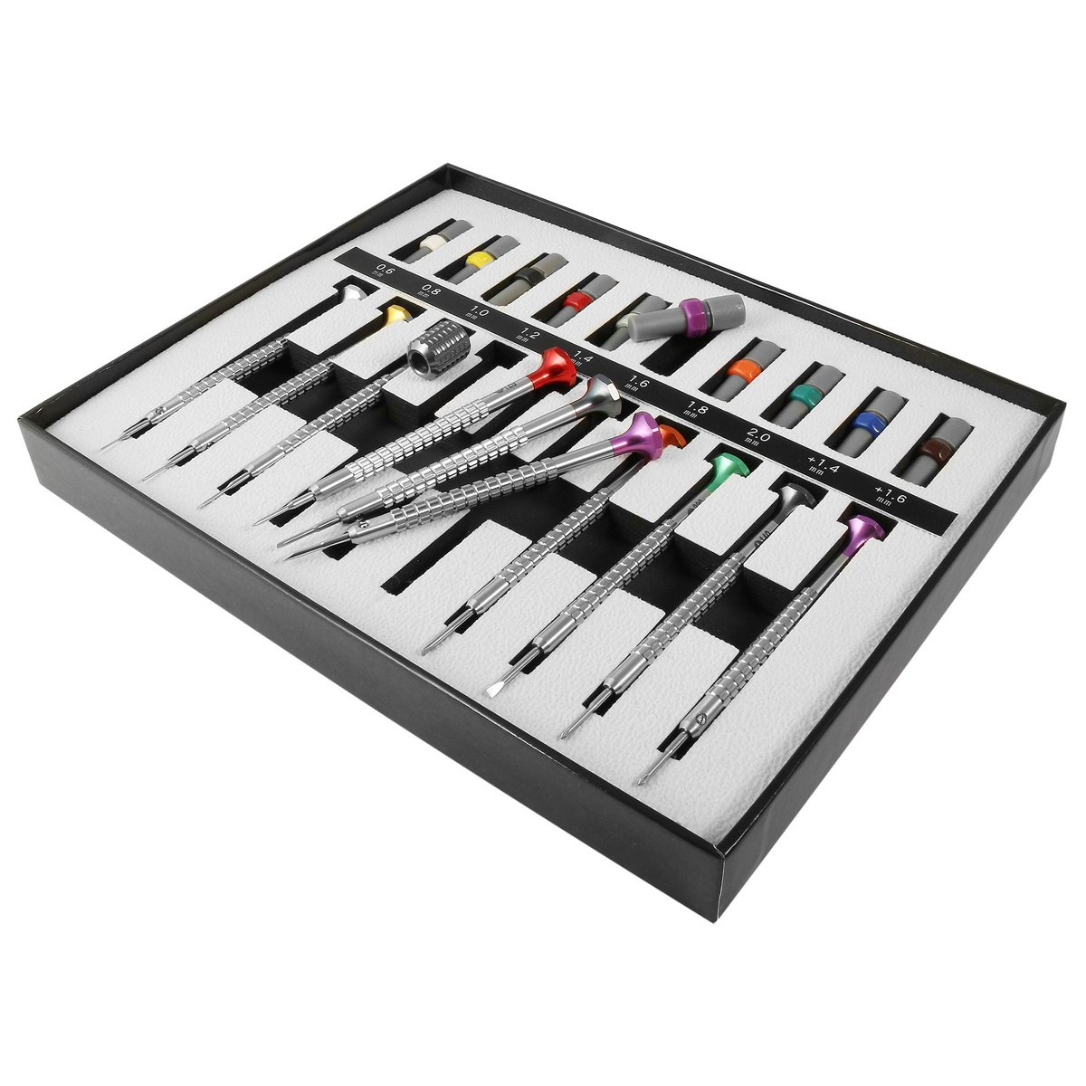 Uhrmacher Schraubendreher Set, 10 Stück, 0,6 - 1,6 mm