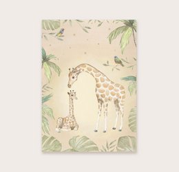 Postkort tropiske giraffer