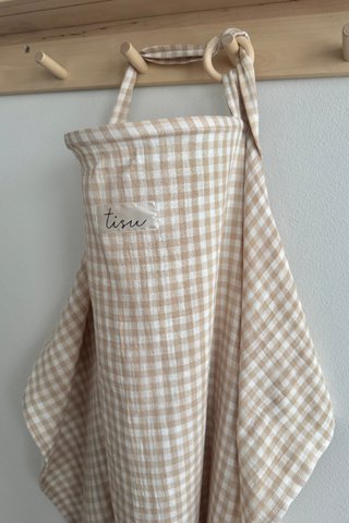 TISU Stillbezug, Beige Gingham