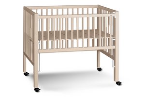tiSsi® Anstell- / Beistellbett MAXI Boxspring Buche SEIDEN BEIGE  90x50 cm