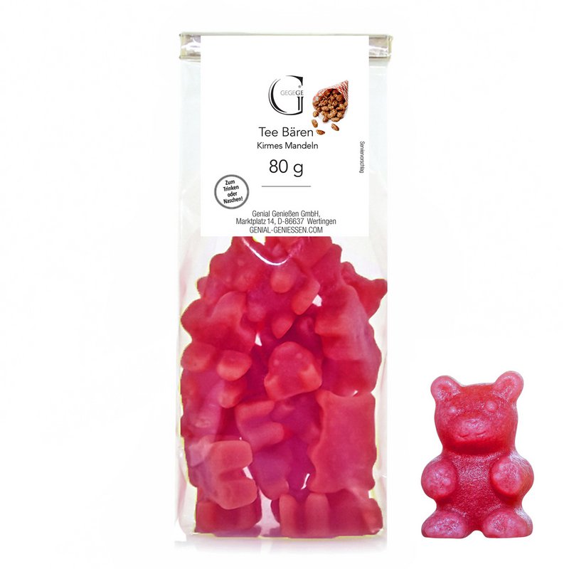 Tee-Bears® – Fair Almond with vanilla-cinnamon-mulled wine-coconut flavor 80g