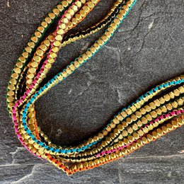 collar Dokra hecho a mano "Solid Love"