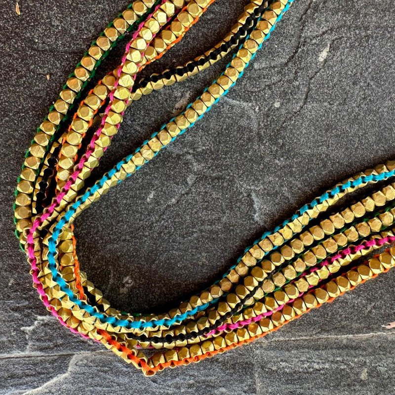 collar Dokra hecho a mano "Solid Love"