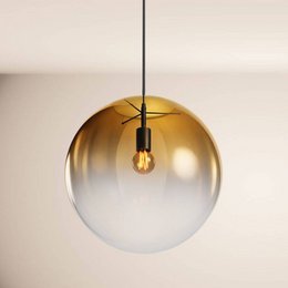 s.luce Orb glazen bol hanglamp 150cm ophanging zwart