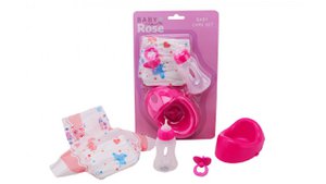 John Toy Baby Rose 4-piece care set