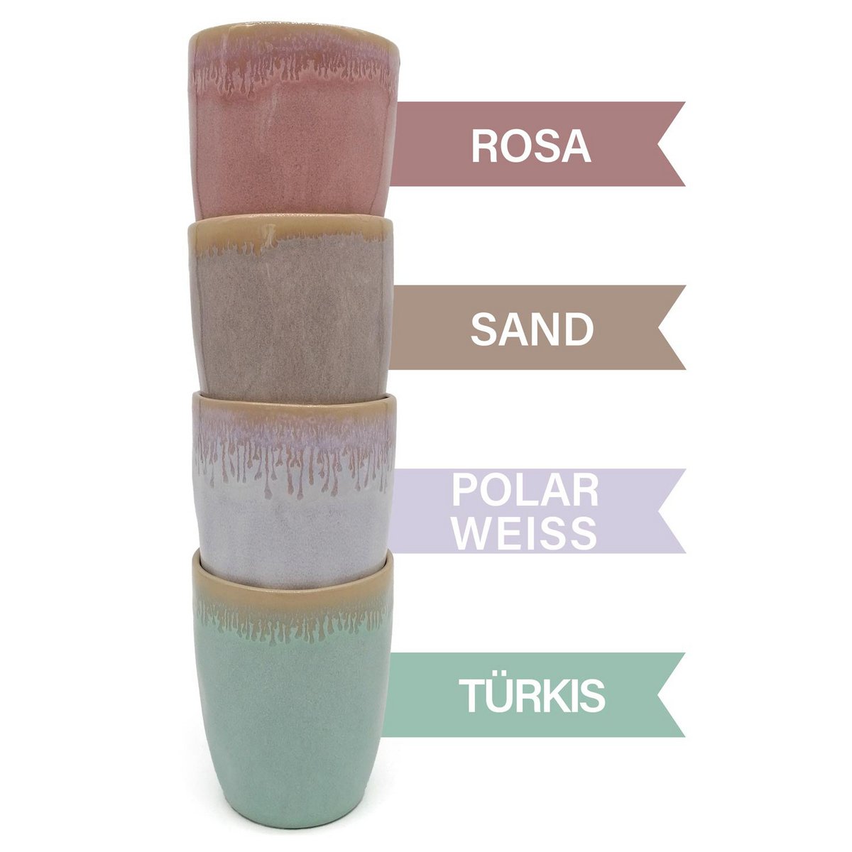 Steengoed Becher rosa