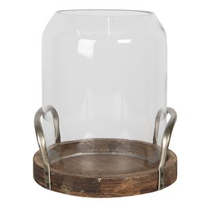 Light light Ø 22x27 cm wood candle holder