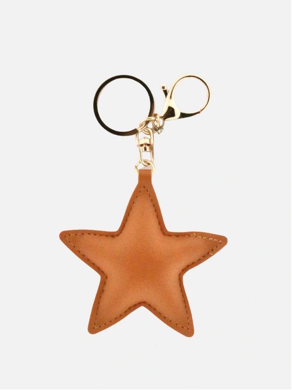 Twinkle Tan Star Bag Charm
