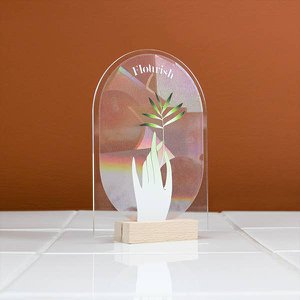Displaymodel van een regenboogsticker voor uw winkel