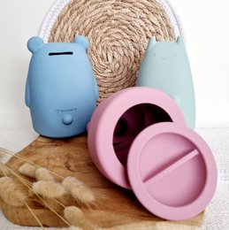 Silicone flexible money box - Rabbit Pink