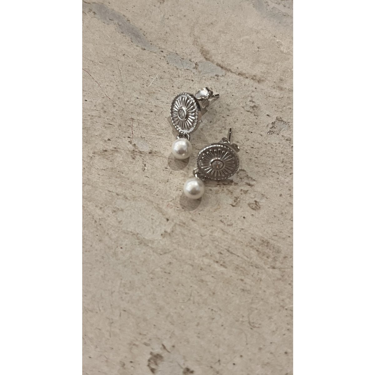 Stud earrings "Milou" in silver