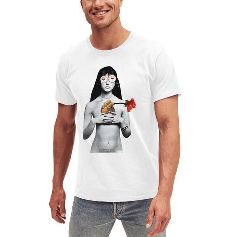 T-Shirt Unisex with print "Woman in Love" - Size S and M