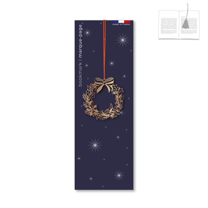 Assortiment de 12 marque-pages en métal - Noël
