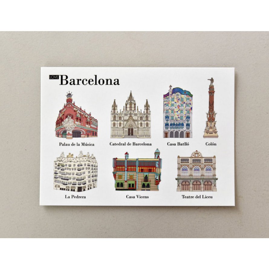 Postales Ilustradas Barcelona