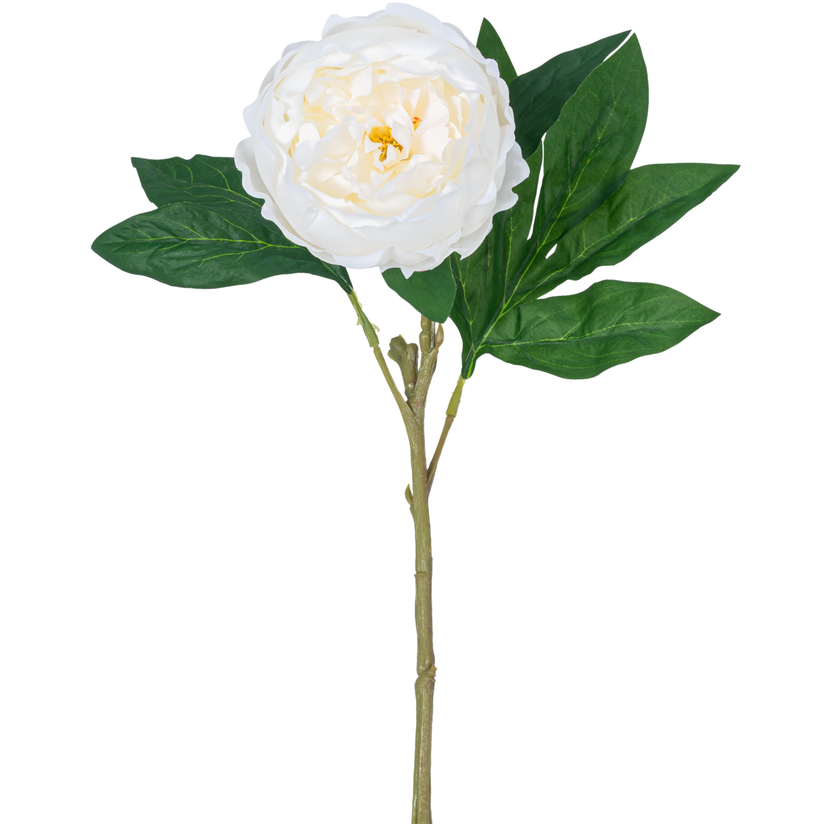 Artificial peony Real Touch White 58cm