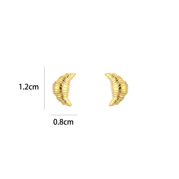Croissant Studs - Oorknopjes JE18739 - Oro