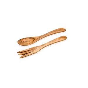 Olive wood parisienne salad server S 26c