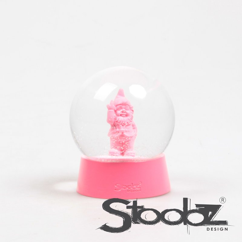 Schuddebol Kabouter Fuck You 10x10x12 cm fuchsia