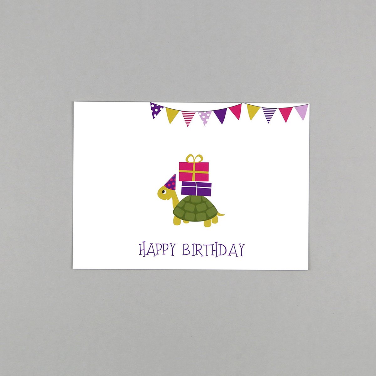 Postkarte Geburtstag Schildkröte Max