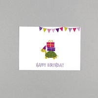Postkarte Geburtstag Schildkröte Max
