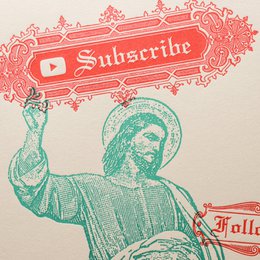 A4 Letterpress Poster The Influencer (Jesus)