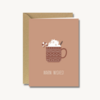 Kerstkaart met envelop - Warm wishes hot chocolate