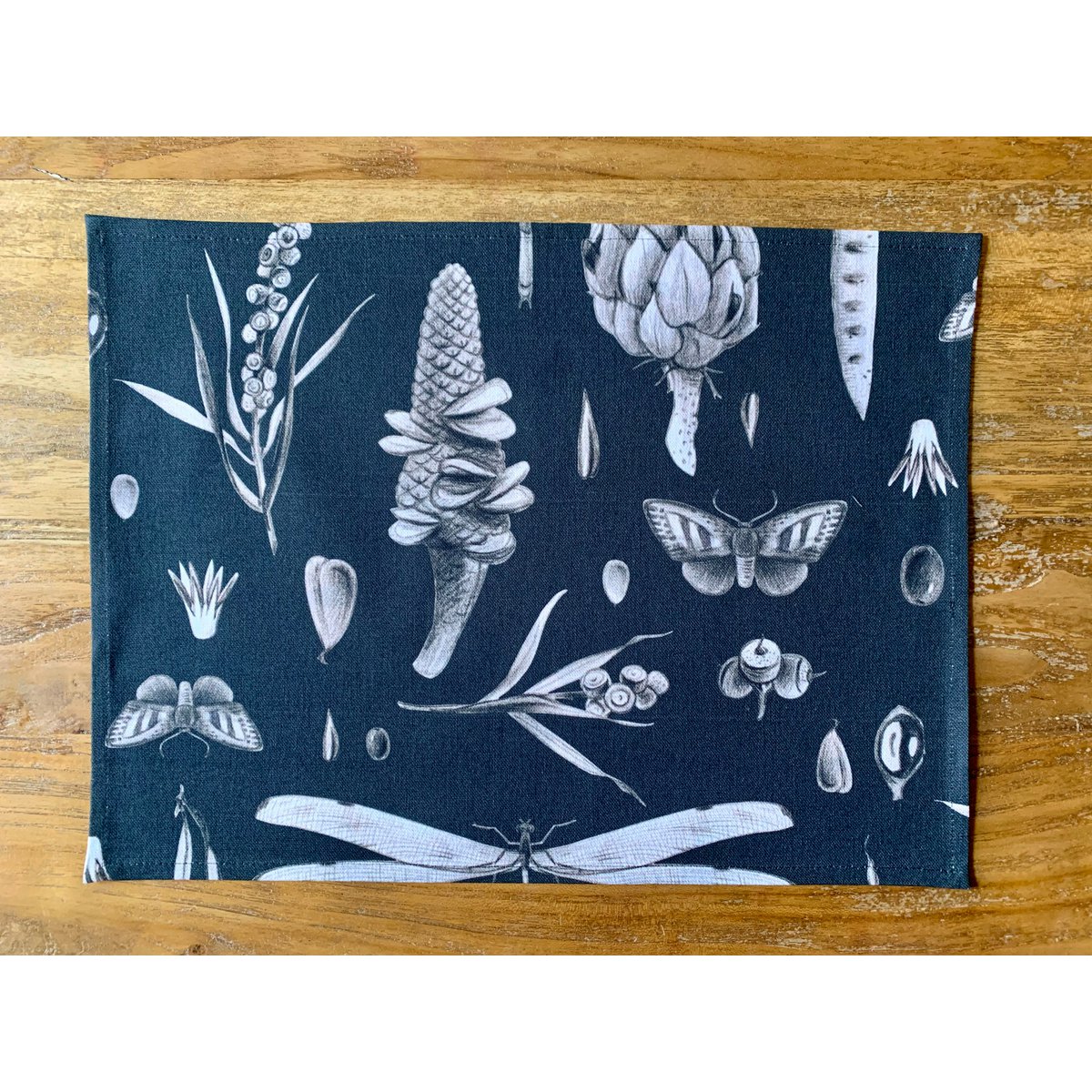 Podkładka 30 x 43 cm, 100% bawełna, z nadrukiem | Nasiona Węgiel