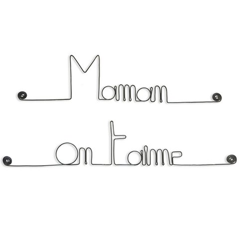 Mother's Day Gift "Mom we love you" - Wire Wall Decoration