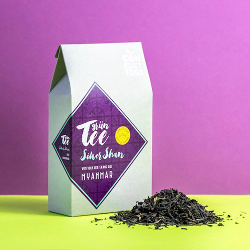 Organic green tea “Silver Shan” Friedenspäckchen