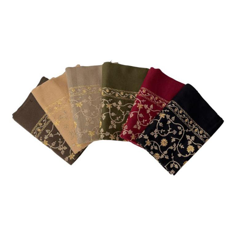 Sciarpa ricamata di alta qualità in lana design autunnale ITFUHFXH602