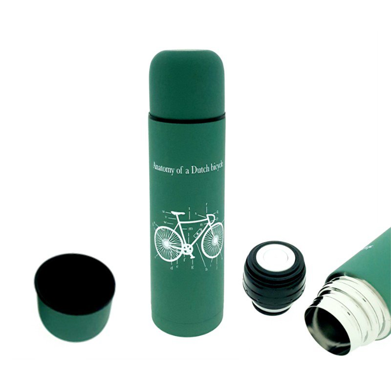 Retulp Insulated double wall Flask 500ML - Green Bicycle