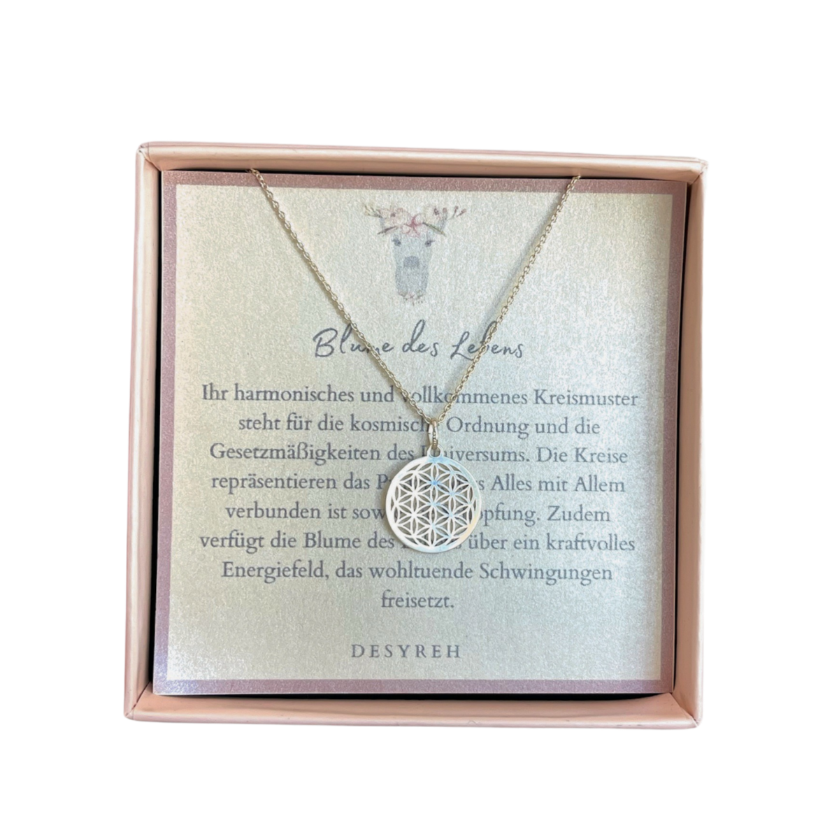 Collar flor de la vida 925