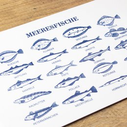 Breakfast board melamine fish “sea fish”