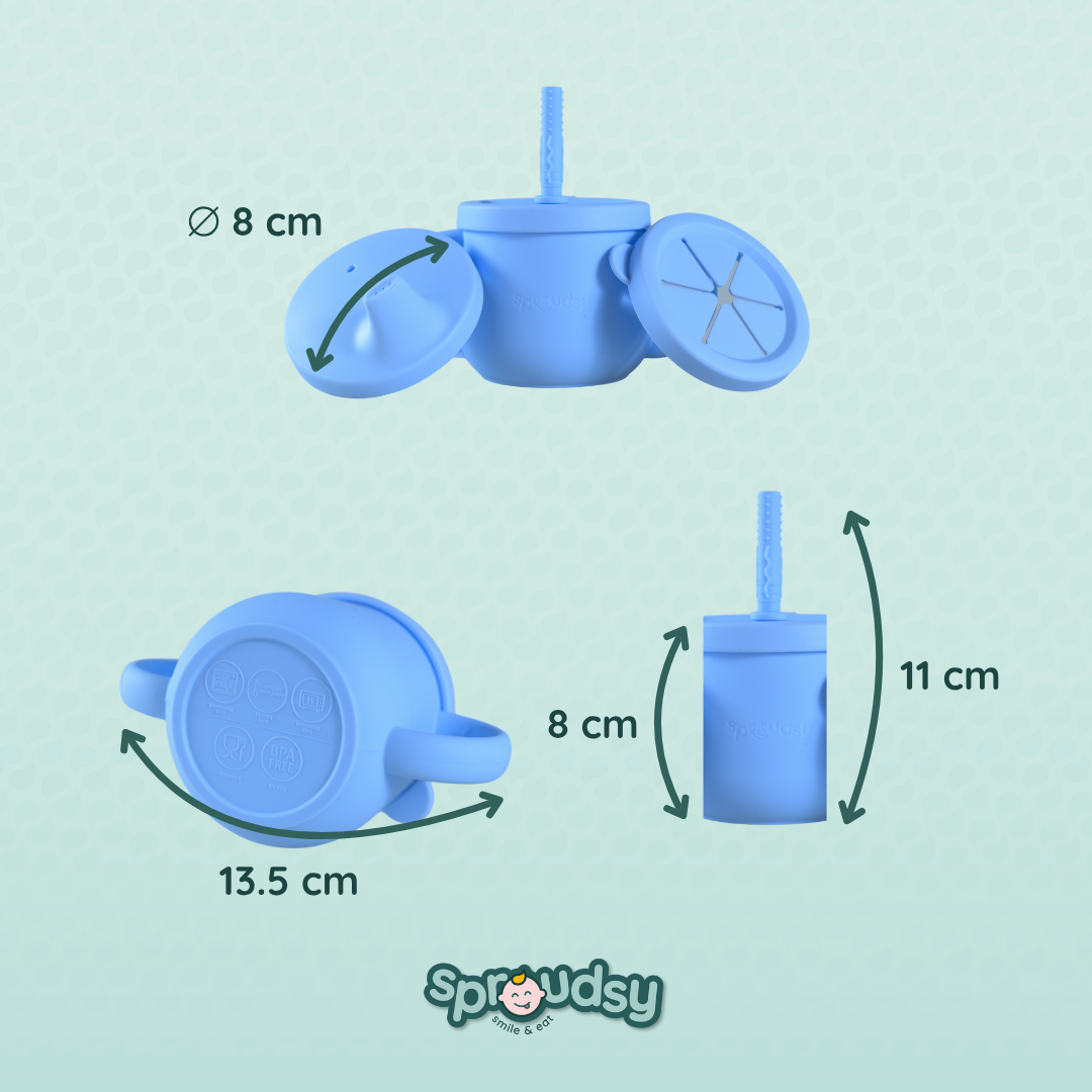 Vaso de práctica para bebé con pajita – Teddy Bear