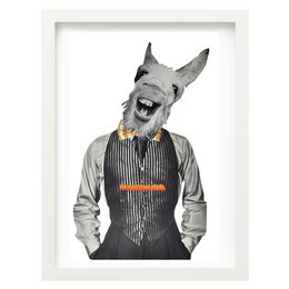 Kunsttryk Collage | Vintage æsel