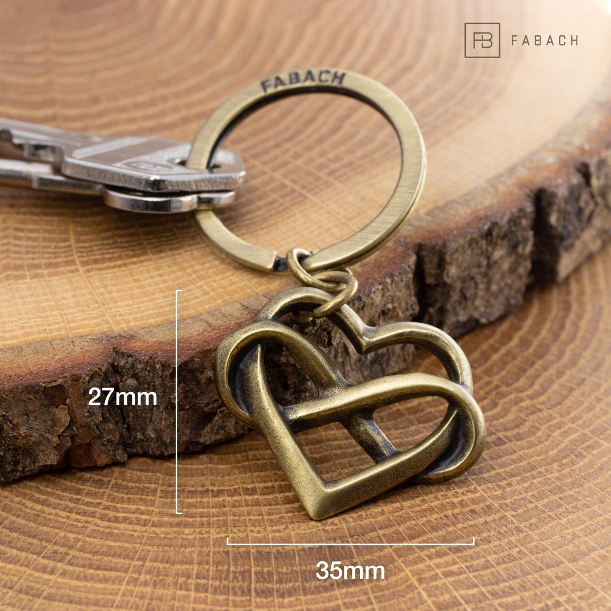 "Infinite Love" heart keychain with infinity sign - infinity pendant with heart